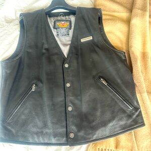 Official Harley Davidson leather vest